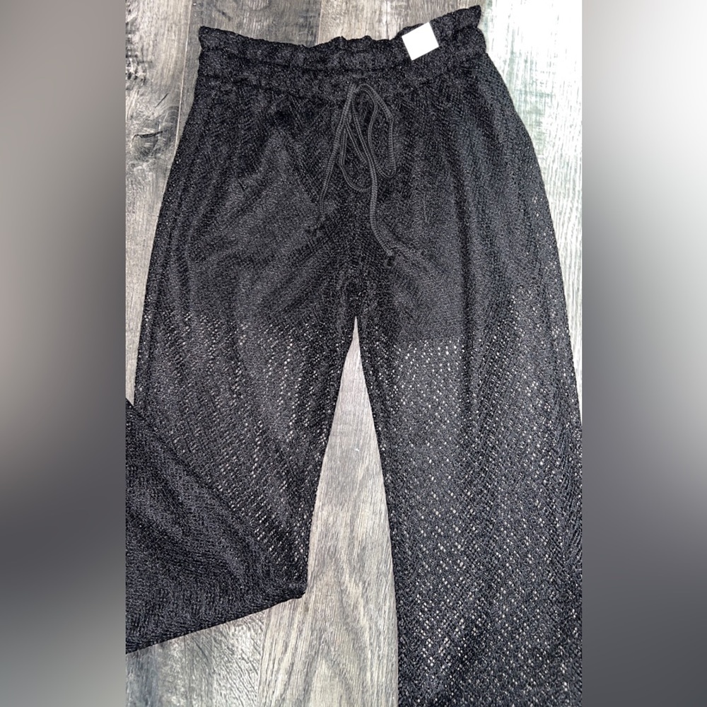 Black cover up pants